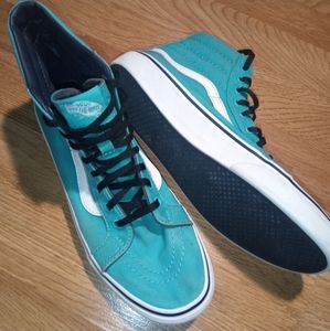 Turquoise/Teal High Top Old Skool Vans